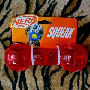 Nerf Dog Squeak Dumbell Large New!